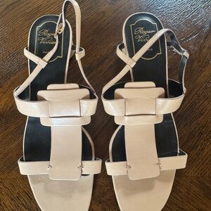 Roger Vivier Nude Strappy Sandals